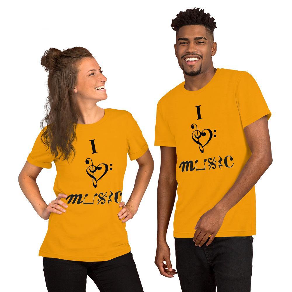 I Heart Music T Shirt - Music Gifts Depot