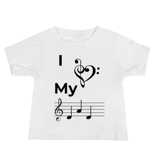 I Love My Dad, Baby Music shirt - Music Gifts Depot