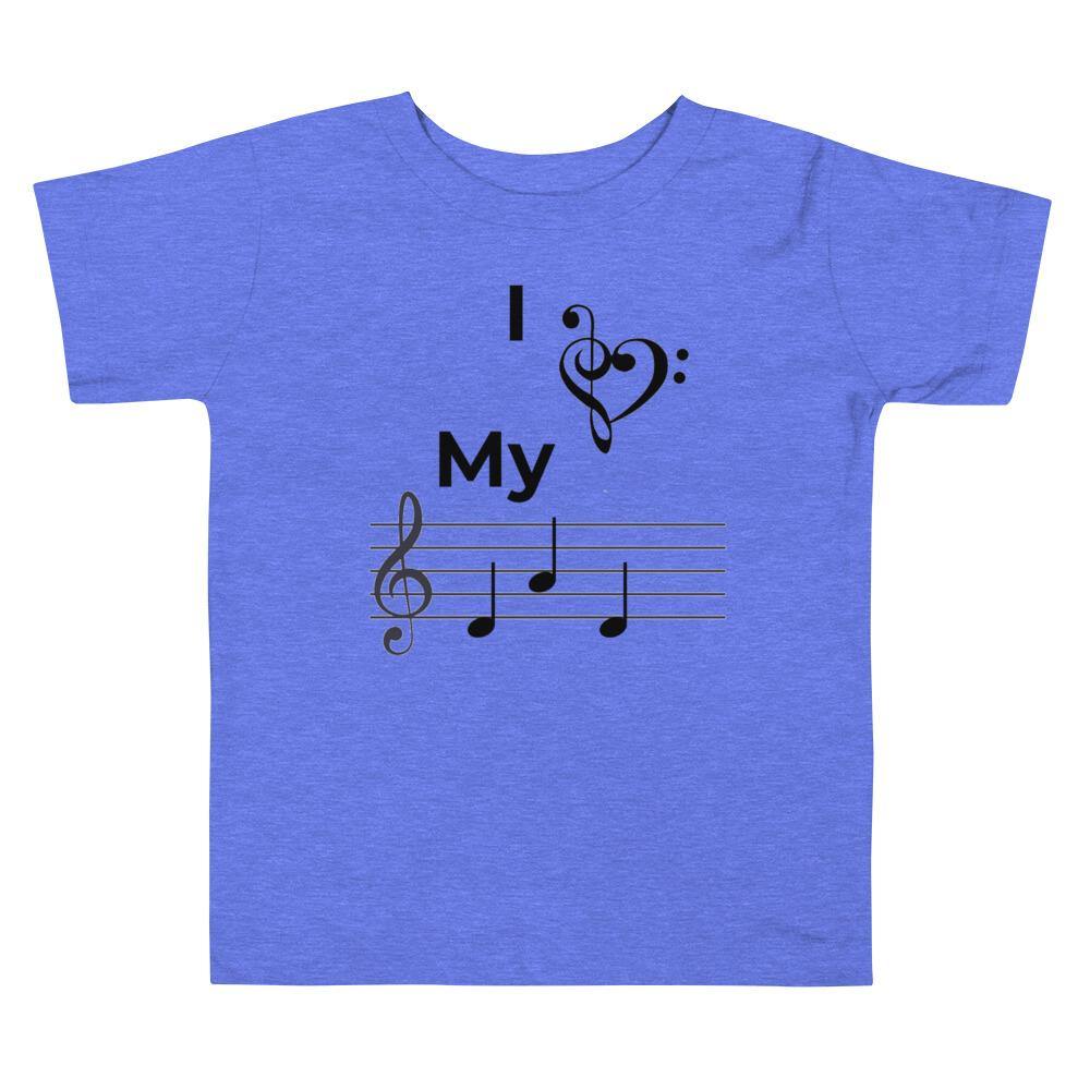 I Love My Dad Music Toddler T-Shirt - Music Gifts Depot