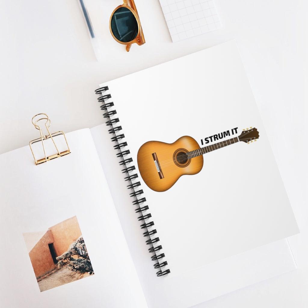 I Strum It Guitar Spiral Notebook - Music Gifts Depot