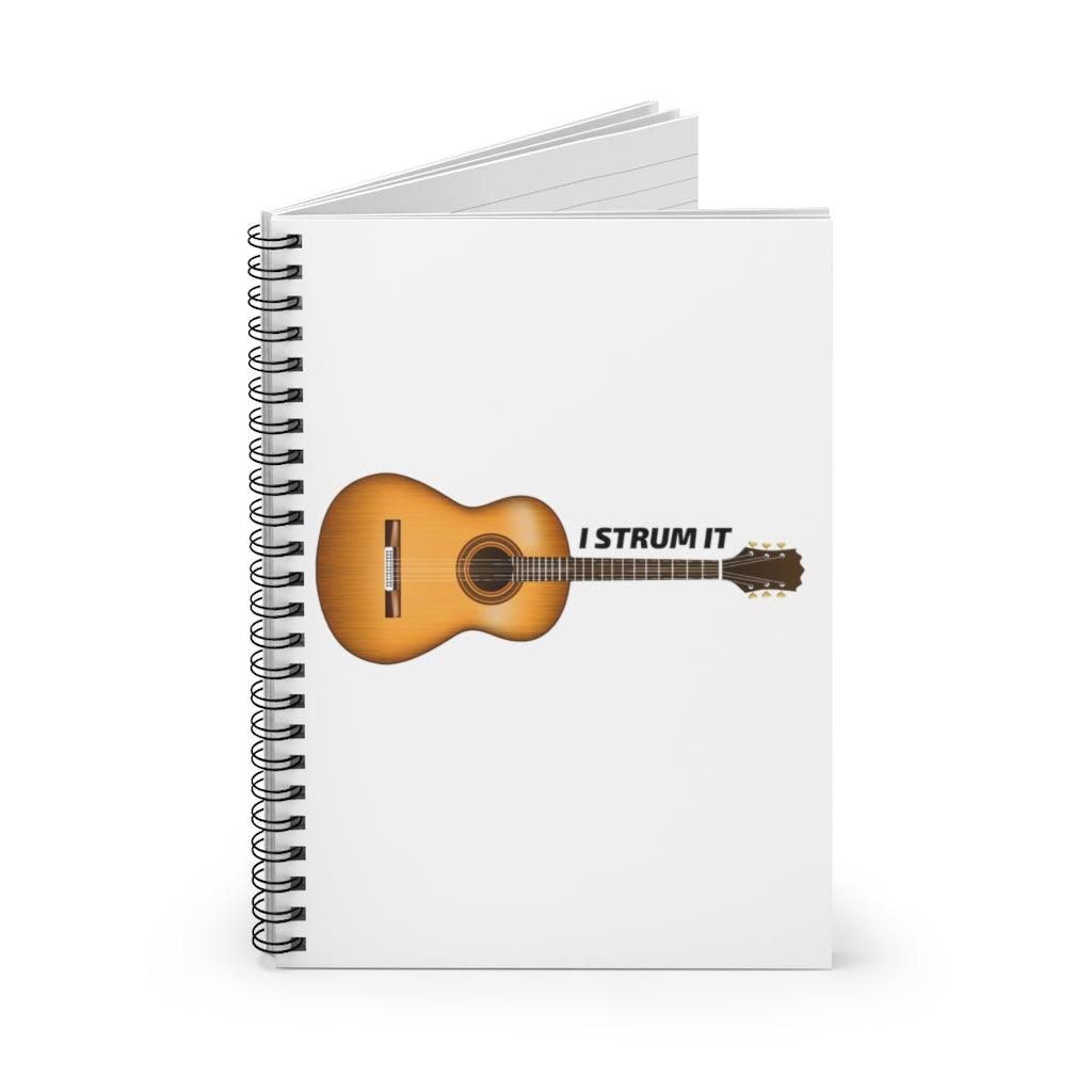 I Strum It Guitar Spiral Notebook - Music Gifts Depot