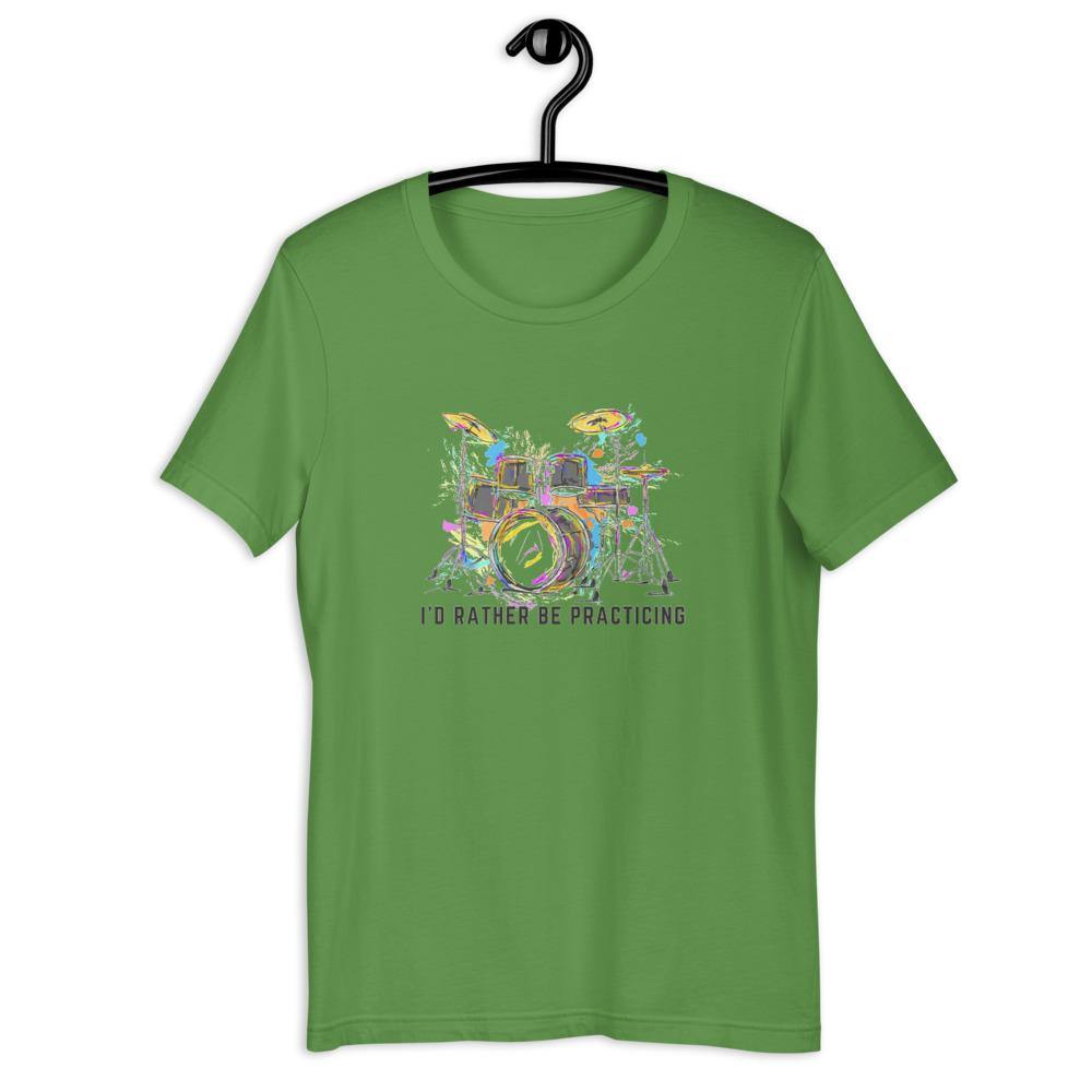 I'd Rather Be Practicing Drums T-Shirt - Music Gifts Depot