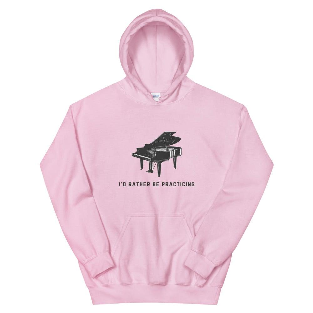 I'd Rather Be Practicing Piano Hoodie - Music Gifts Depot