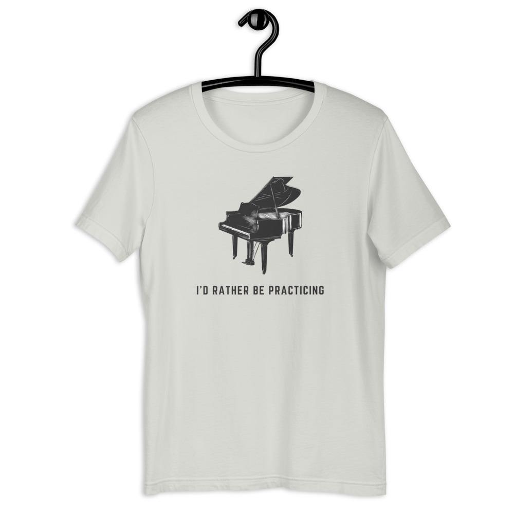 I'd Rather Be Practicing Piano T-Shirt - Music Gifts Depot