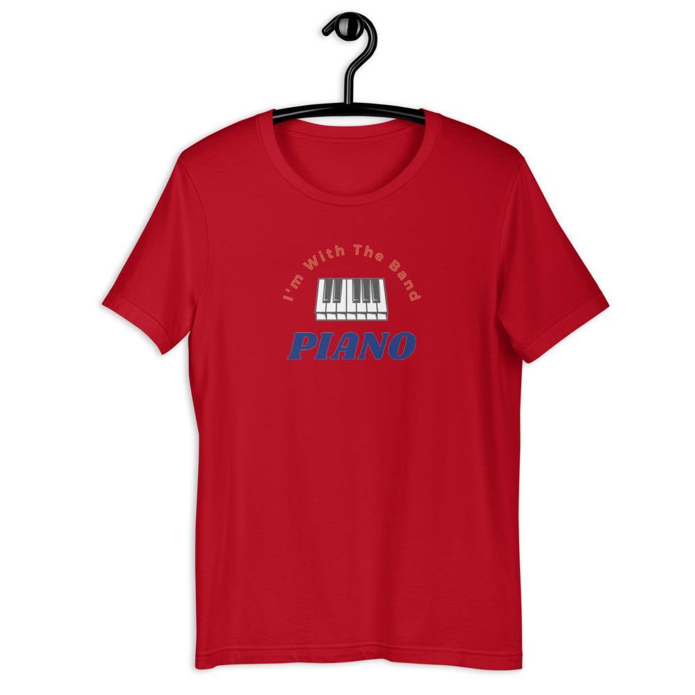 I'm With The Band Piano T-Shirt - Music Gifts Depot