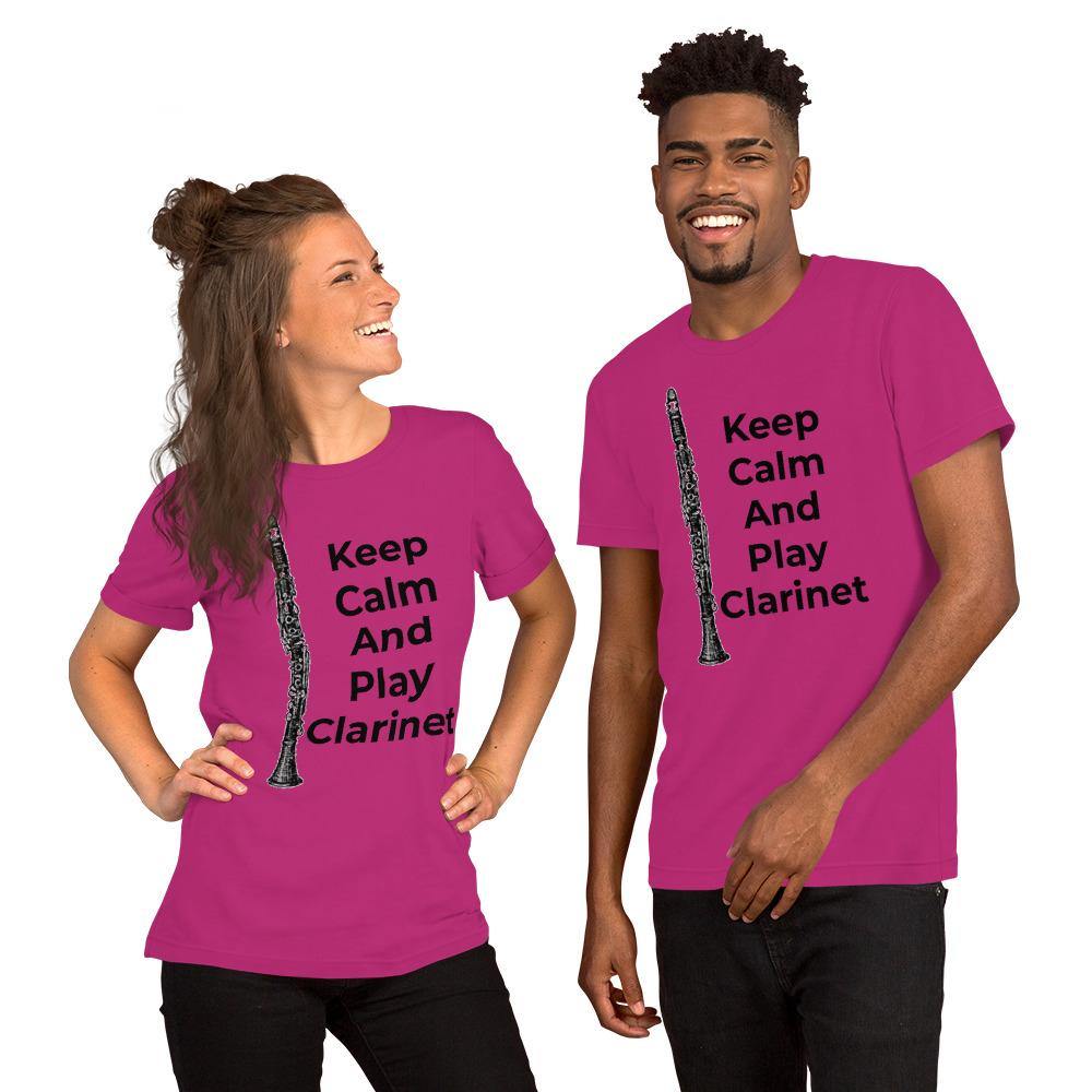 Keep Calm and Play Clarinet T-shirt - Music Gifts Depot