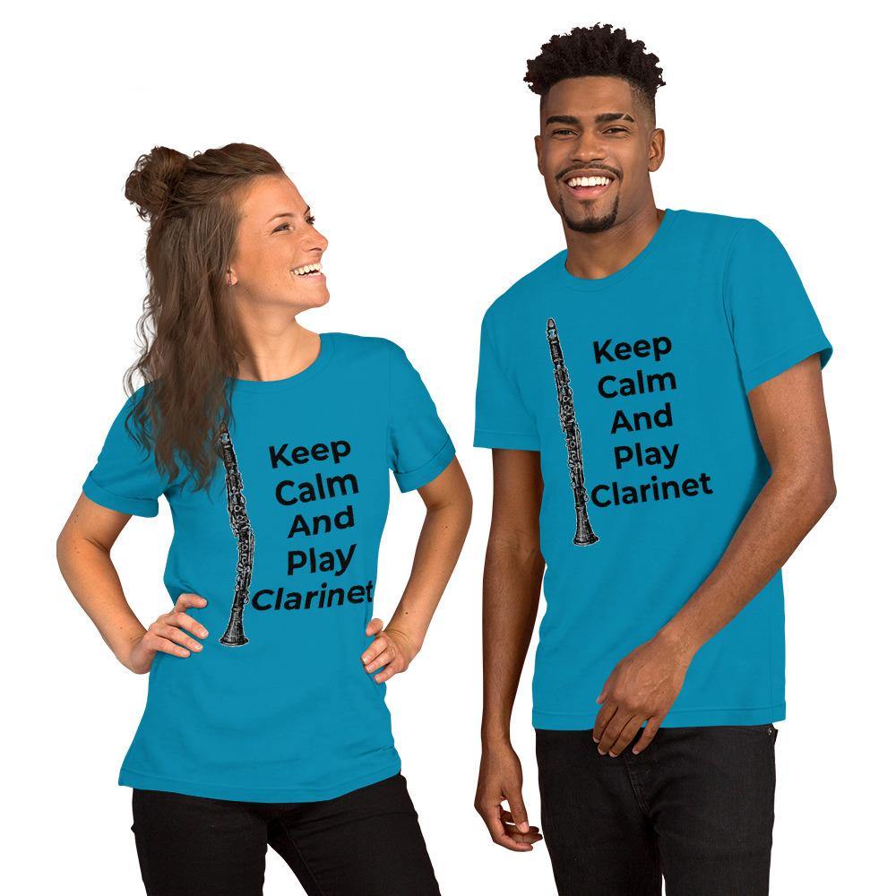 Keep Calm and Play Clarinet T-shirt - Music Gifts Depot