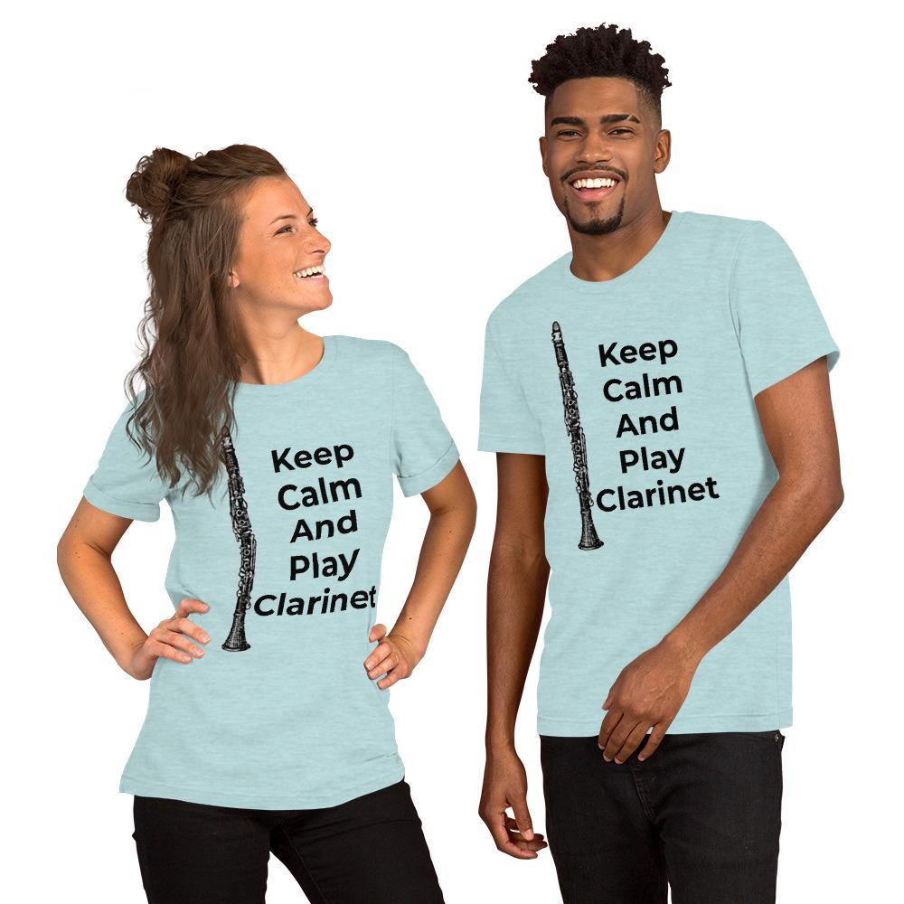 Keep Calm and Play Clarinet T-shirt - Music Gifts Depot