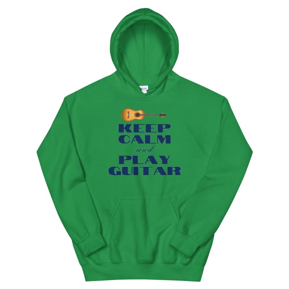 Keep Calm And Play Guitar Hoodie - Music Gifts Depot