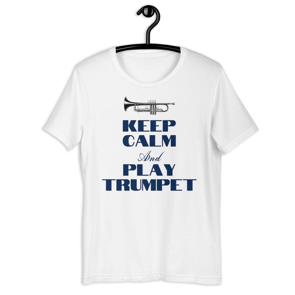 Keep Calm and Play Trumpet T-Shirt - Music Gifts Depot