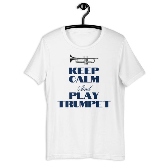 Keep Calm and Play Trumpet T-Shirt - Music Gifts Depot