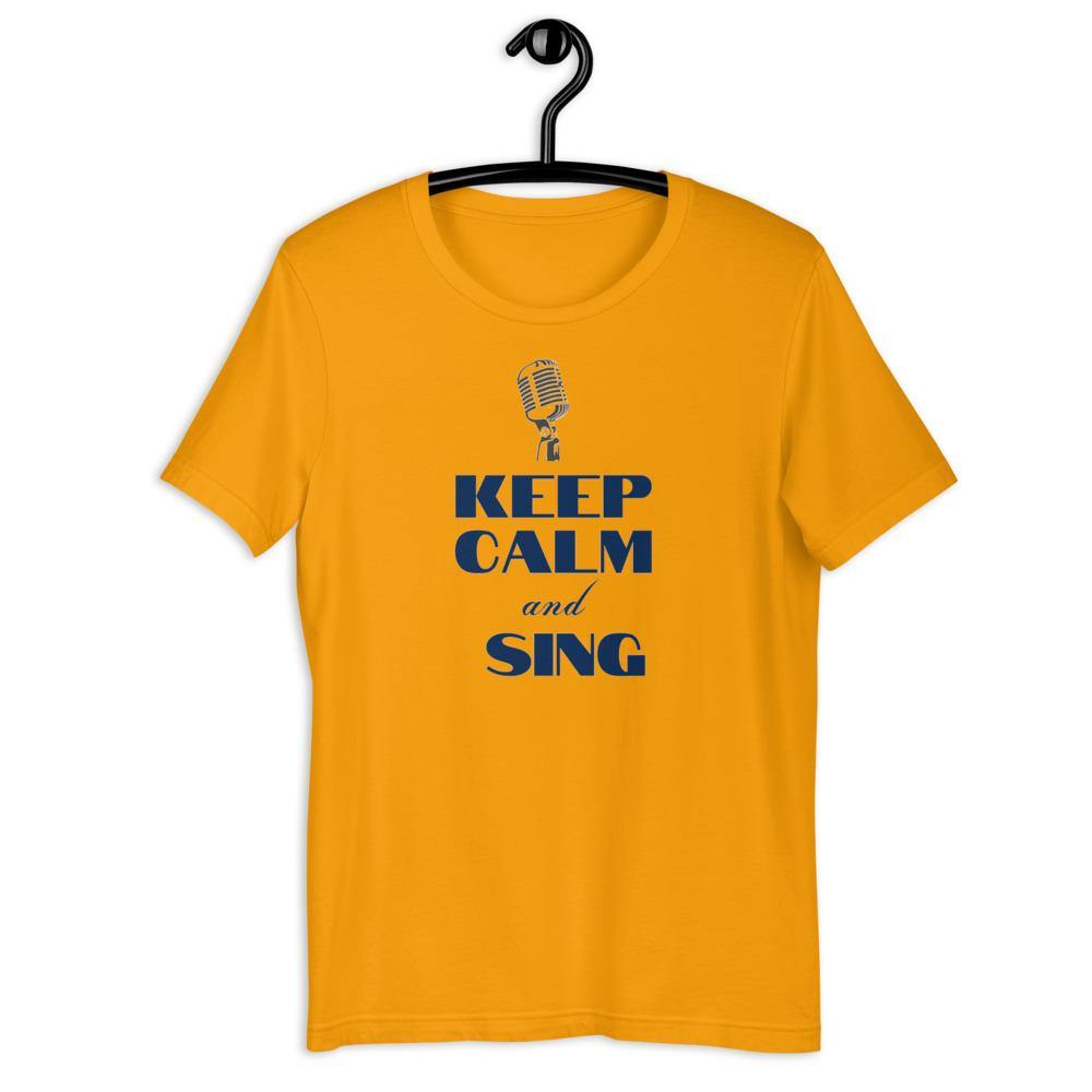 Keep Calm And Sing T-Shirt - Music Gifts Depot