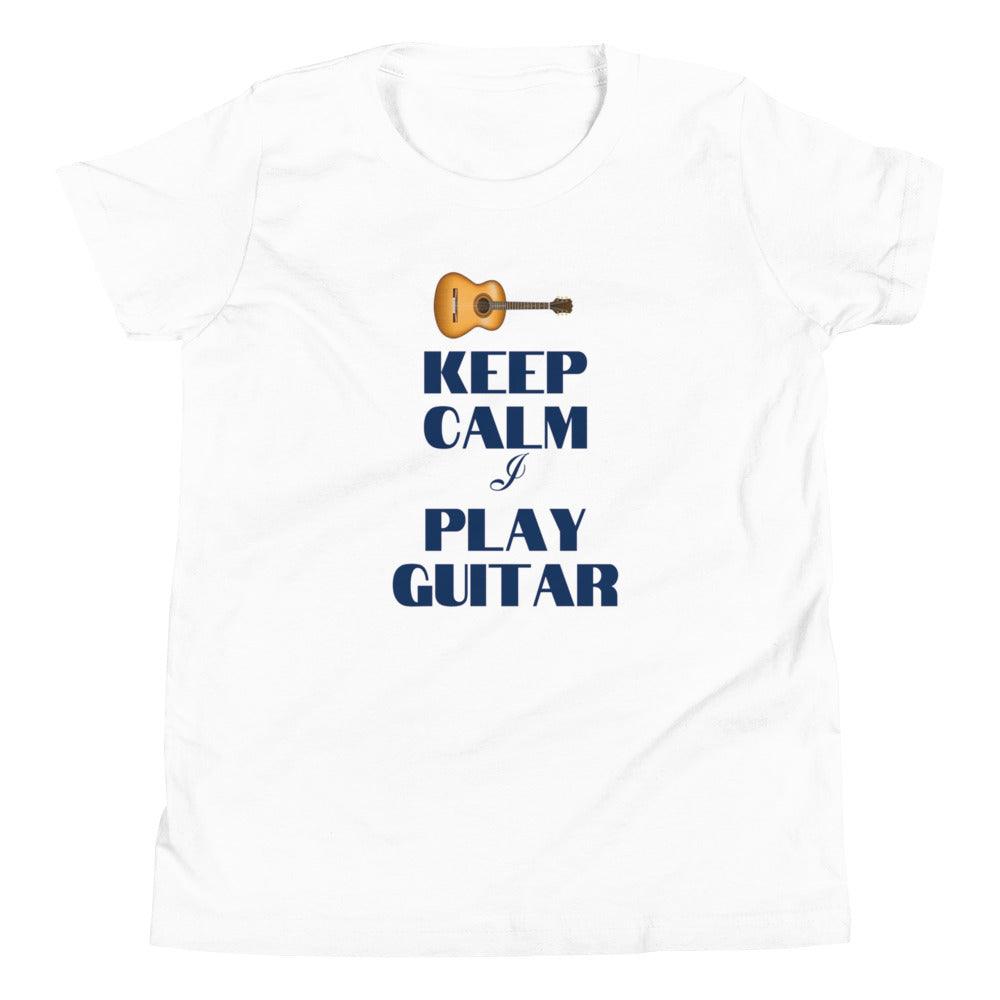 Keep Calm I Play Youth Kids T-Shirt - Music Gifts Depot