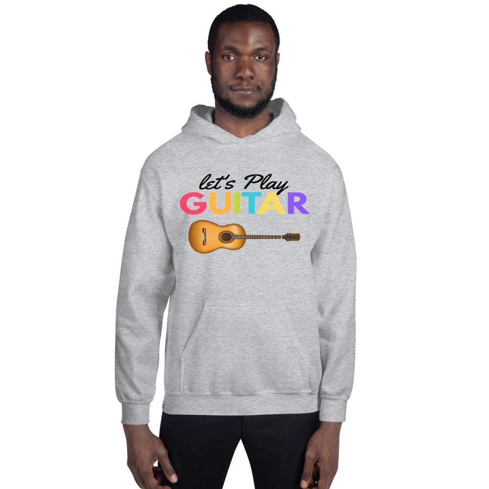 Let's Play Guitar Hoodie - Music Gifts Depot