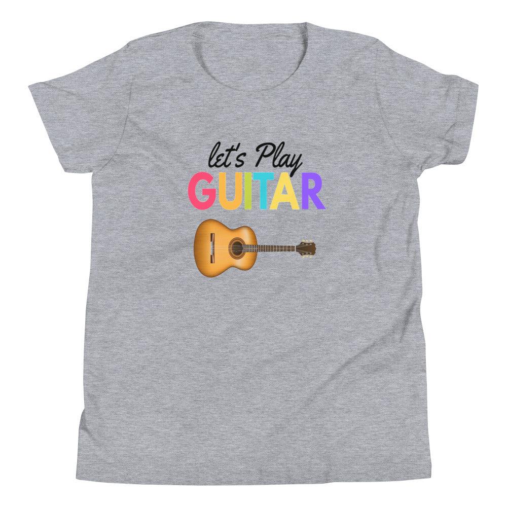 Let's Play Guitar Youth kids T-Shirt - Music Gifts Depot