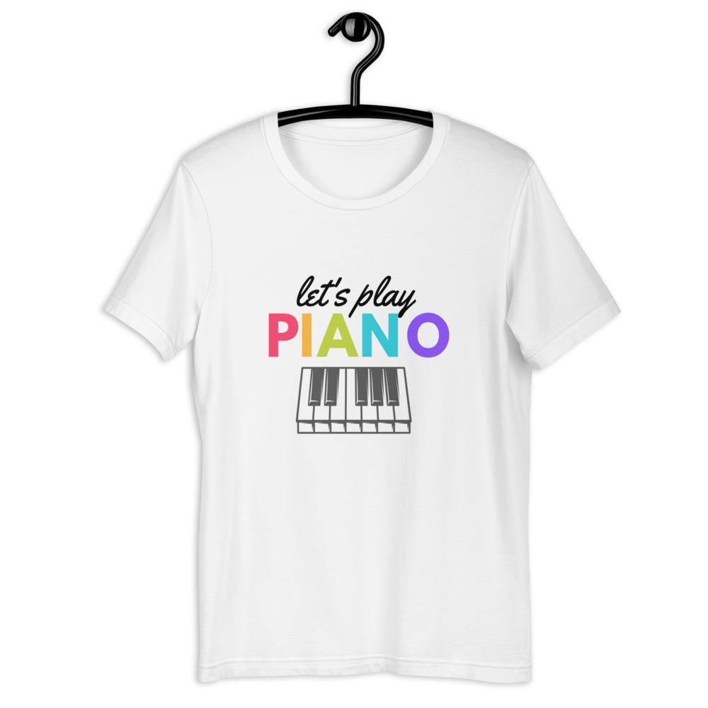 Let's Play Piano T-Shirt - Music Gifts Depot