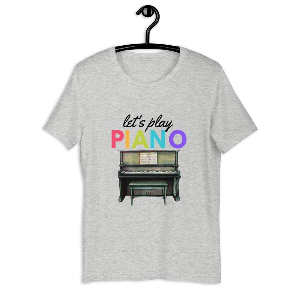 Let's Play Piano T-Shirt - Music Gifts Depot