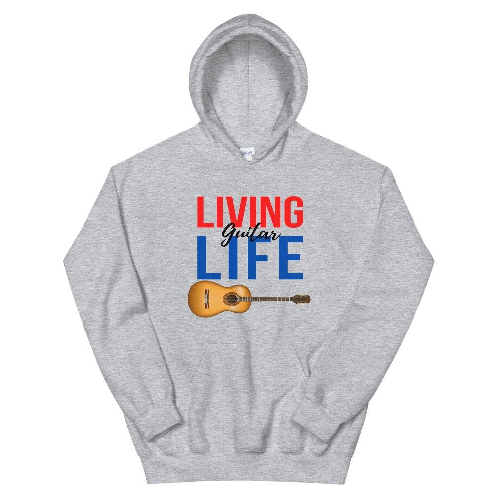 Living Guitar Life Hoodie - Music Gifts Depot