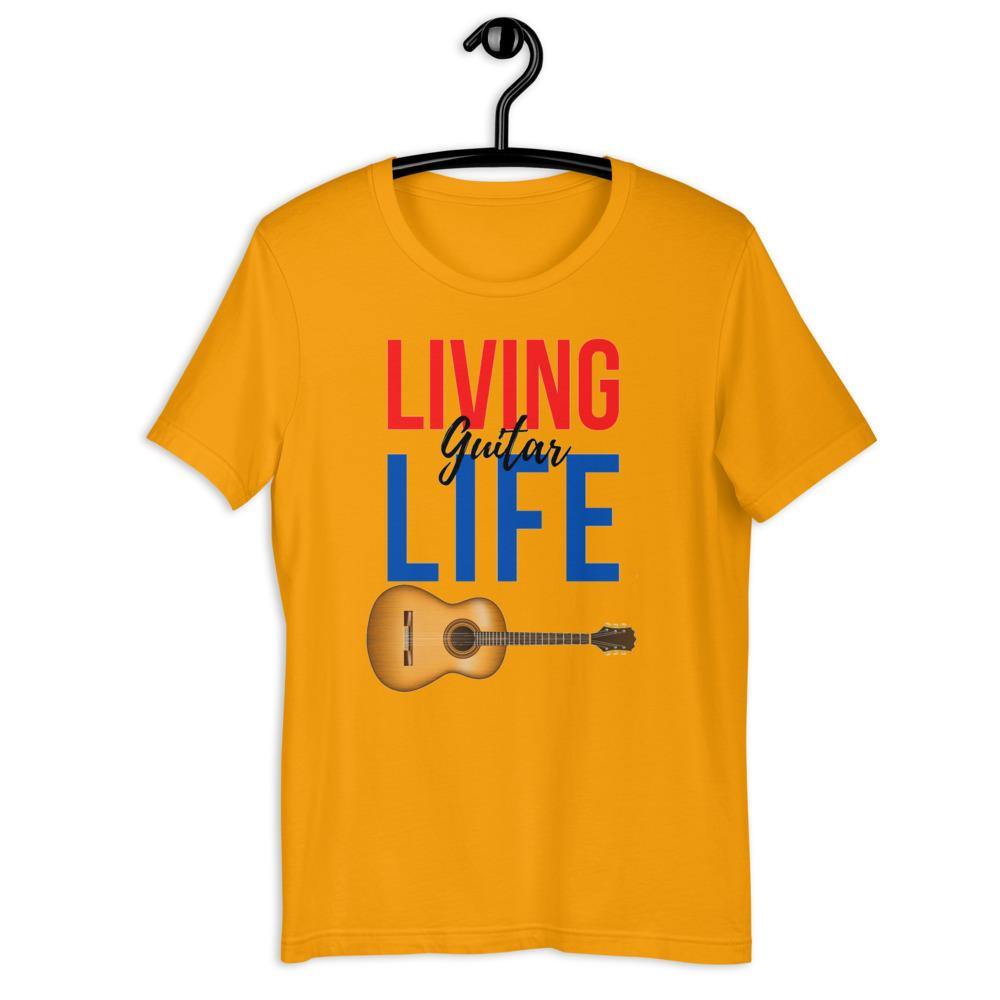 Living Guitar Life T-Shirt - Music Gifts Depot