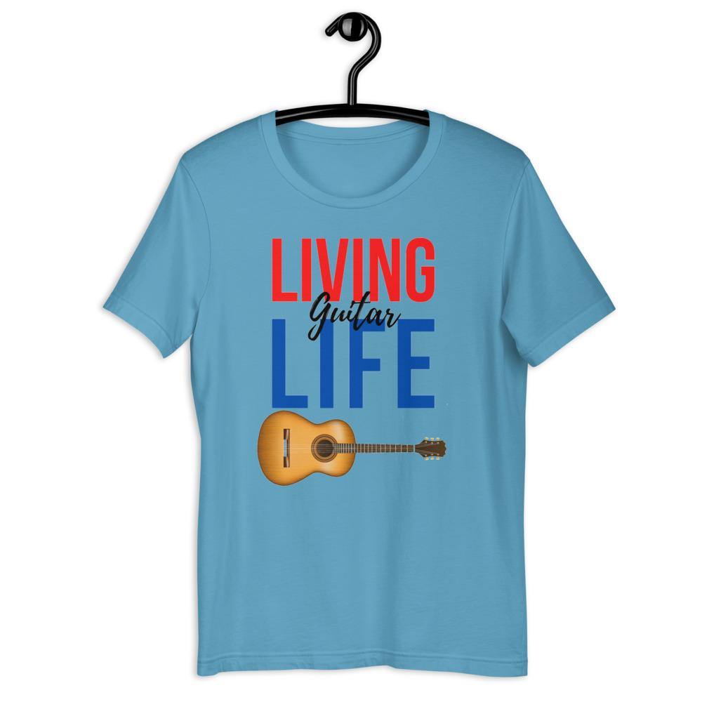Living Guitar Life T-Shirt - Music Gifts Depot