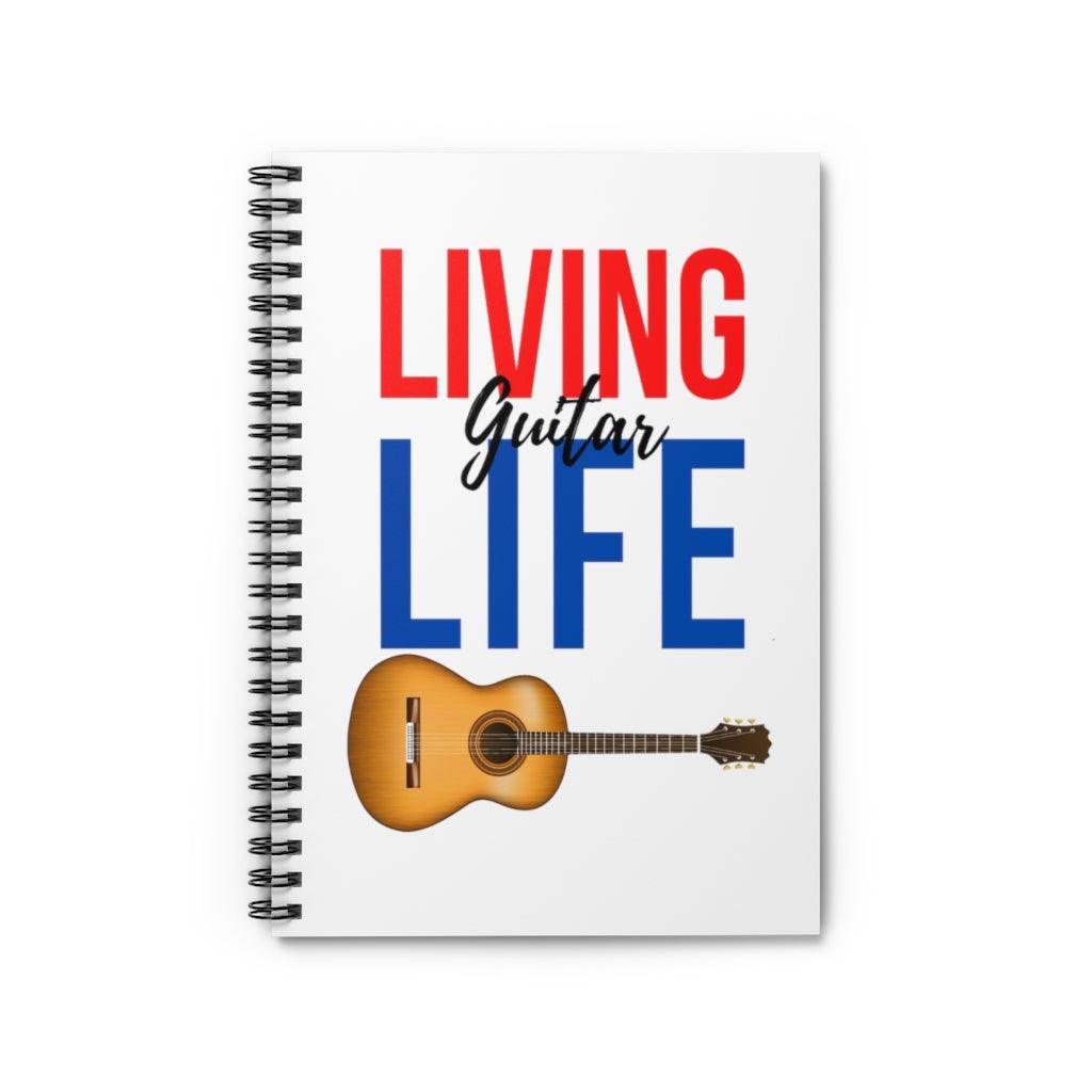 Living My Guitar Life Spiral Notebook - Music Gifts Depot