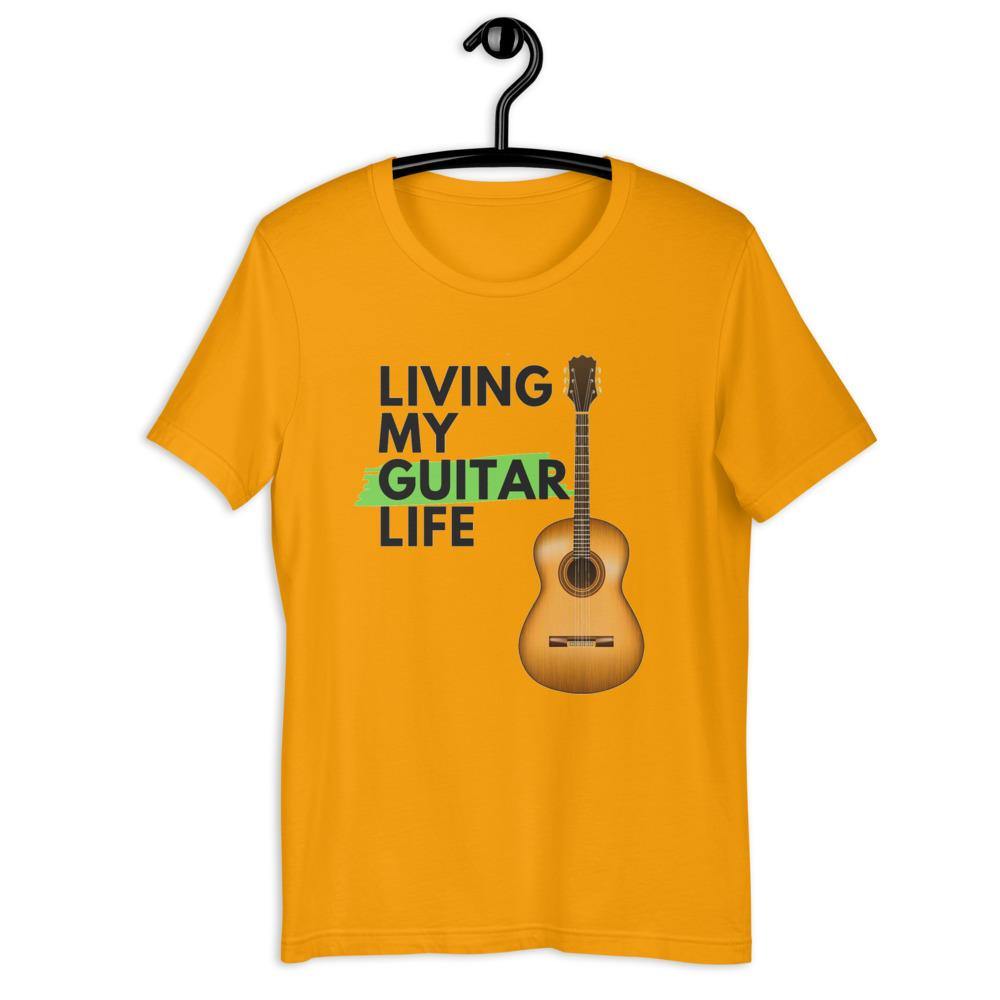 Living My Guitar Life T-Shirt - Music Gifts Depot