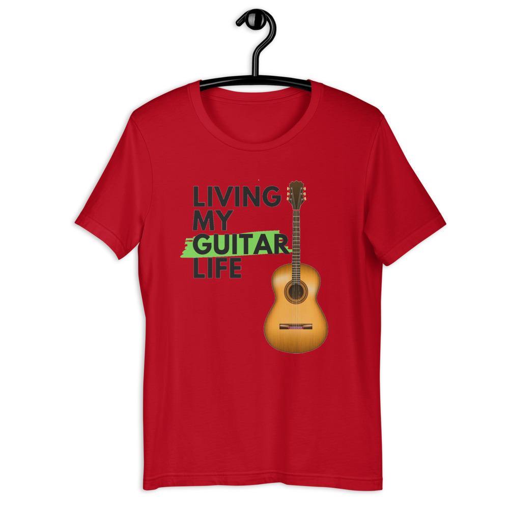 Living My Guitar Life T-Shirt - Music Gifts Depot