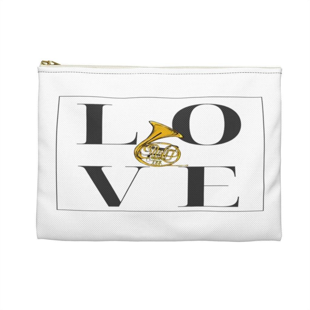 Love French Horn Accessory Pouch - Music Gifts Depot