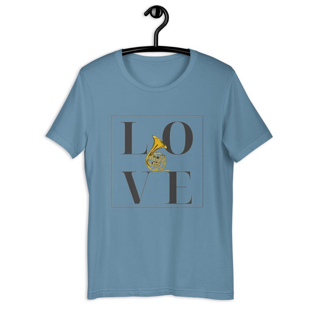 Love French Horn T-Shirt - Music Gifts Depot