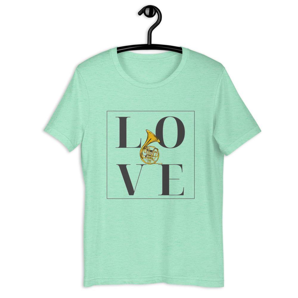 Love French Horn T-Shirt - Music Gifts Depot