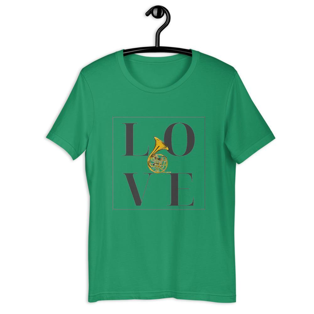 Love French Horn T-Shirt - Music Gifts Depot