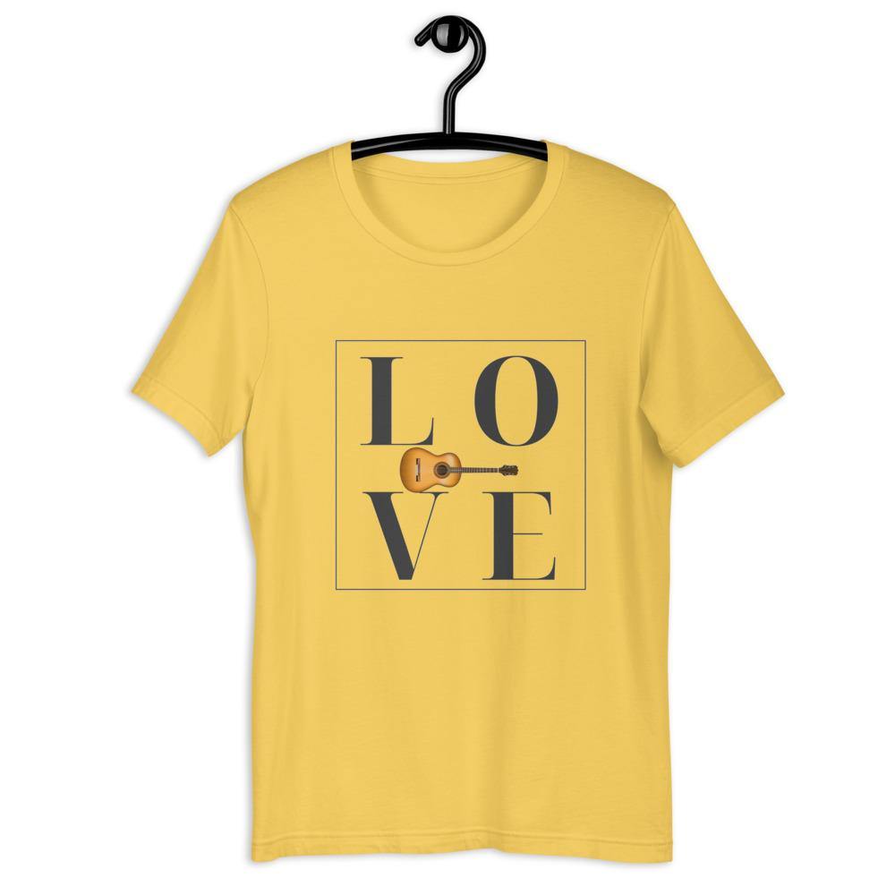Love Guitar T-Shirt - Music Gifts Depot