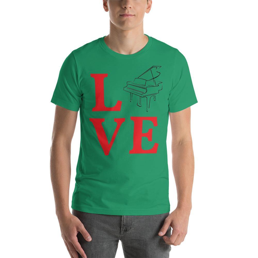 Love Piano T-Shirt - Music Gifts Depot