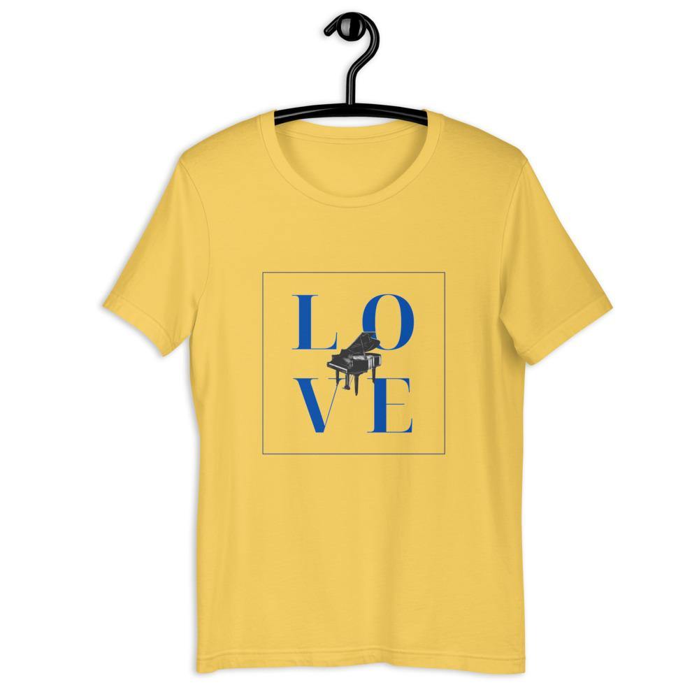 Love Piano T-Shirt - Music Gifts Depot