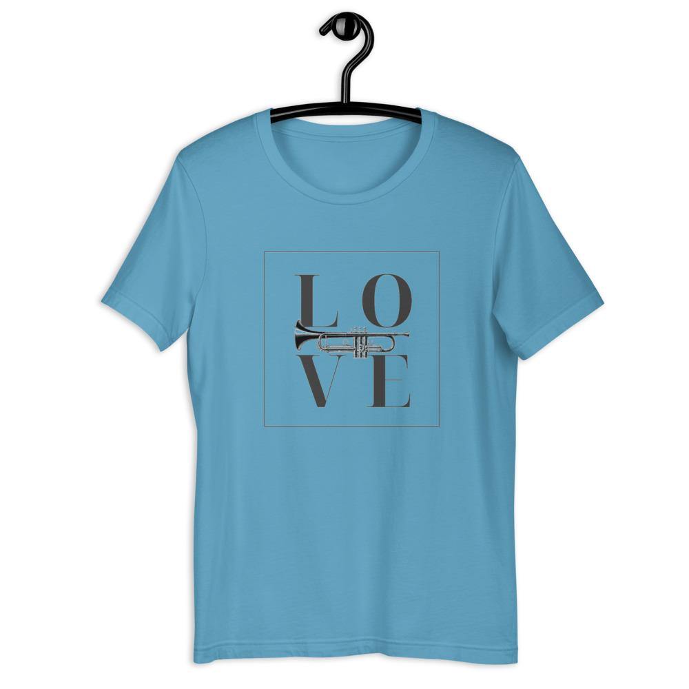 Love Trumpet T-Shirt - Music Gifts Depot