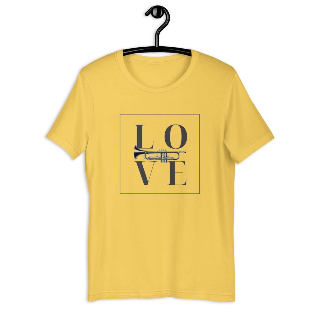 Love Trumpet T-Shirt - Music Gifts Depot