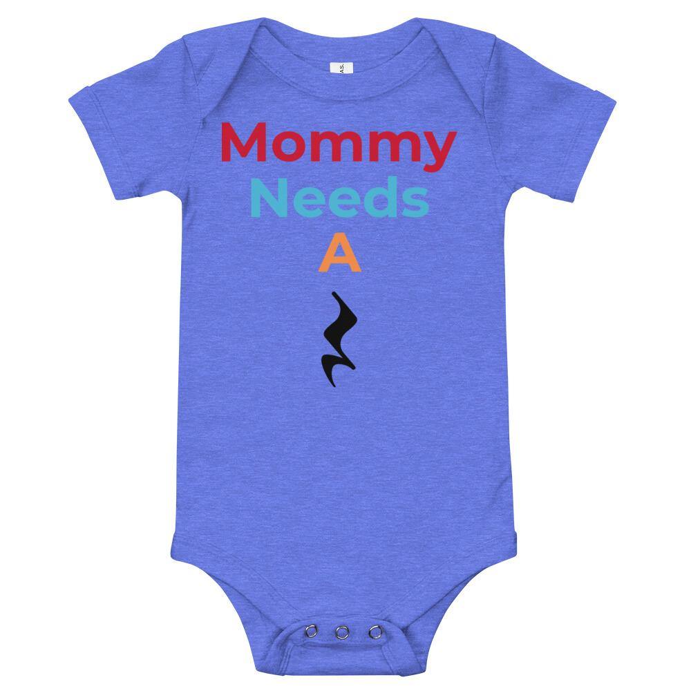 Mommy Needs a Rest Music Baby short sleeve one piece - Music Gifts Depot