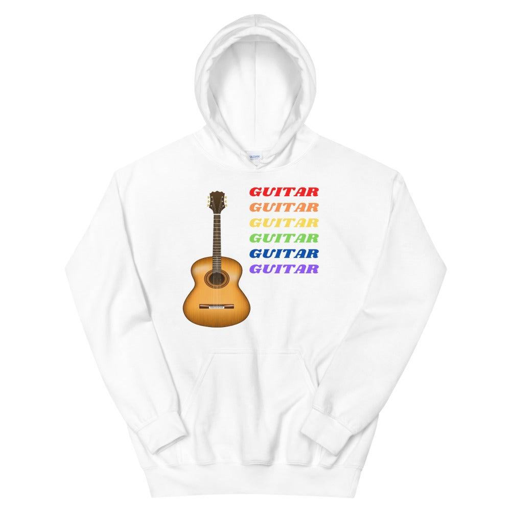 Multi Colored Guitar Hoodie - Music Gifts Depot