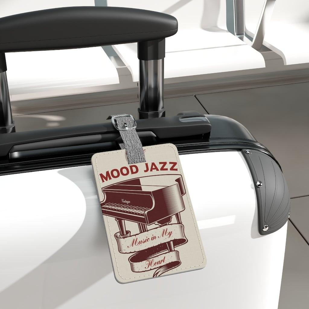 Music in my heart piano Luggage and Instrument Case Tag - Music Gifts Depot