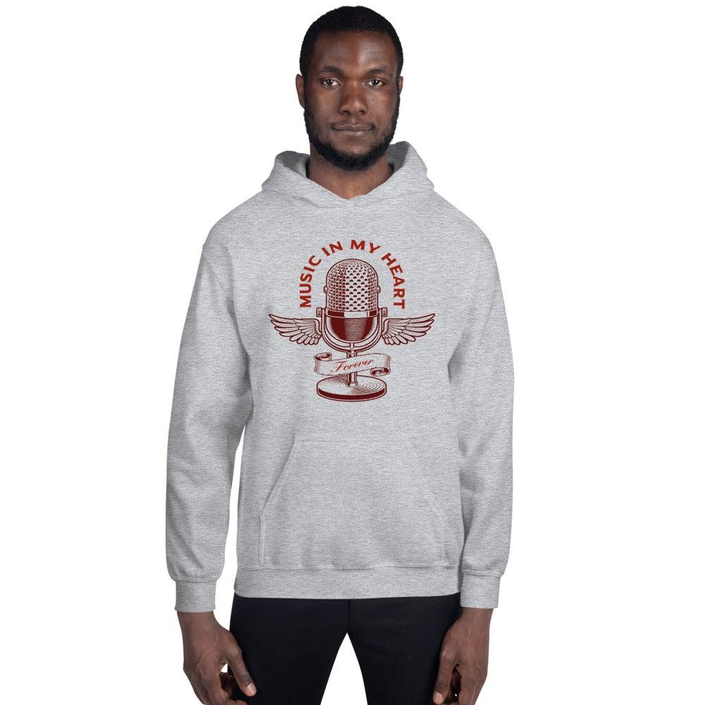 Music In My Heart Singer Hoodie - Music Gifts Depot