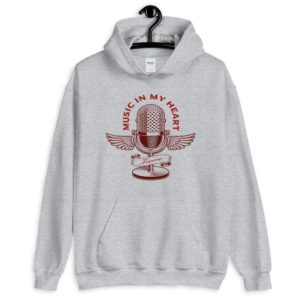 Music In My Heart Singer Hoodie - Music Gifts Depot