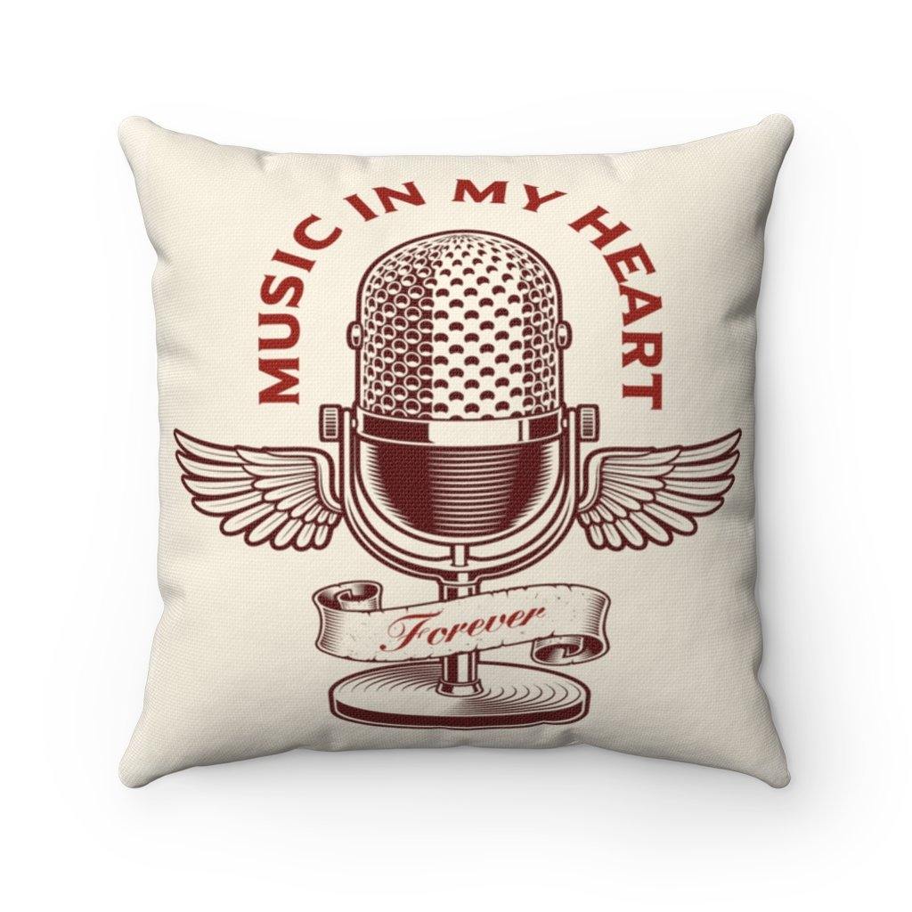 Music In My Heart Singer Pillow - Music Gifts Depot