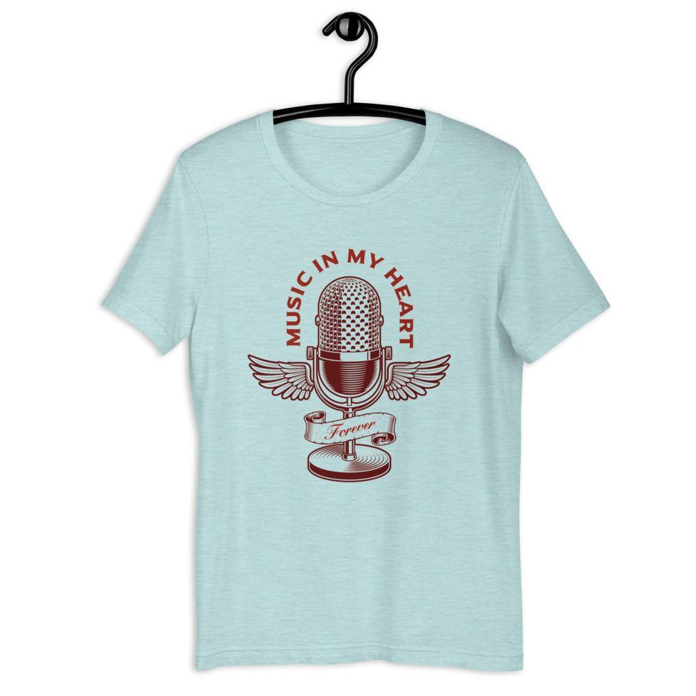 Music In My Heart Singer T-Shirt - Music Gifts Depot