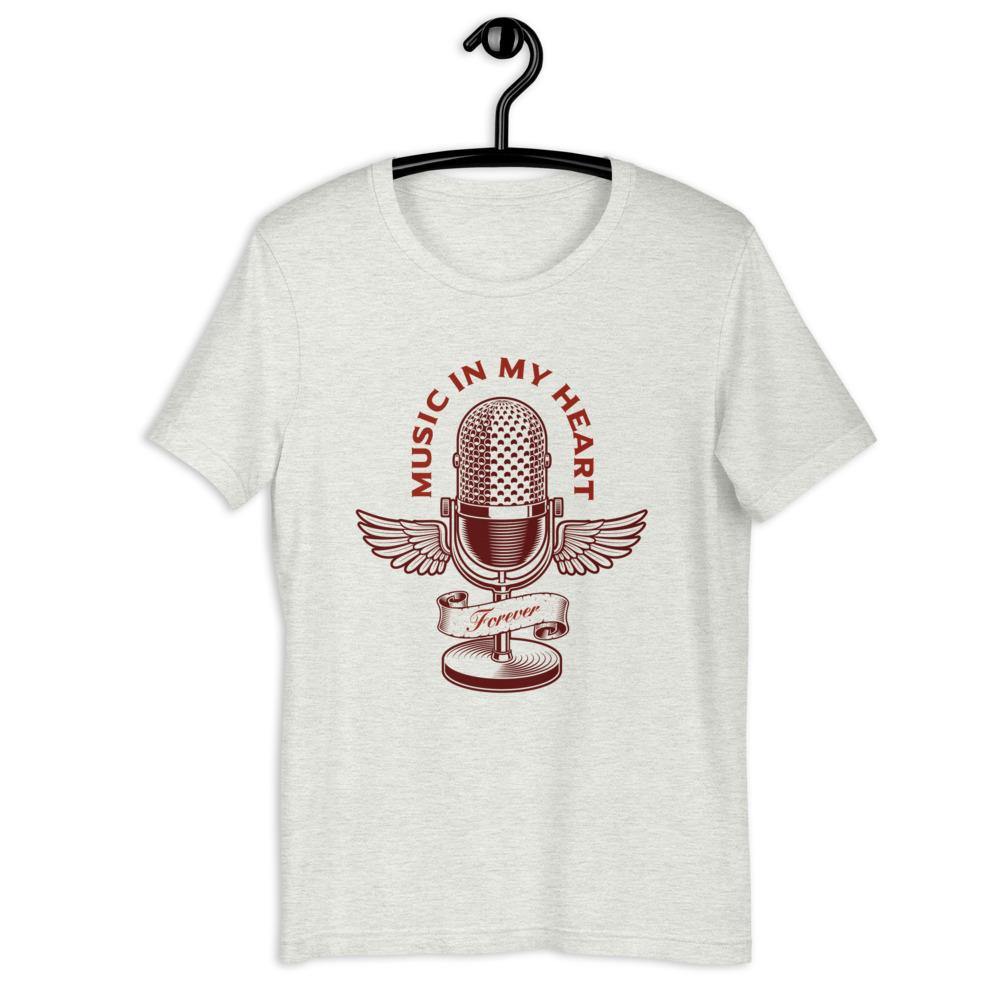 Music In My Heart Singer T-Shirt - Music Gifts Depot