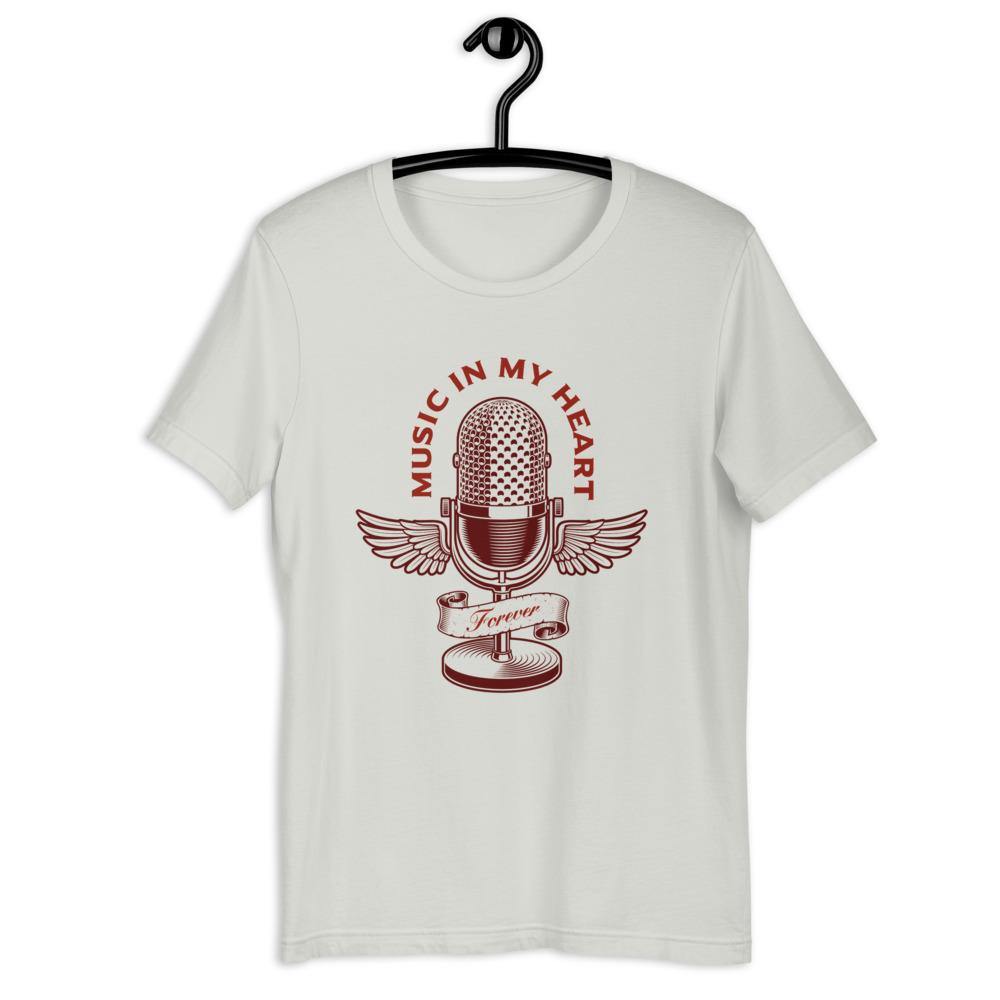 Music In My Heart Singer T-Shirt - Music Gifts Depot