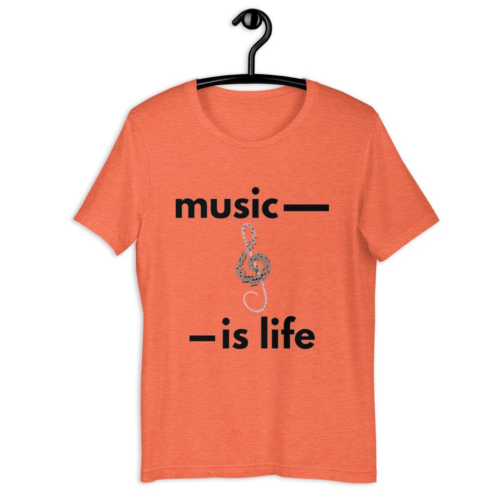 Music Is Life T-Shirt - Music Gifts Depot