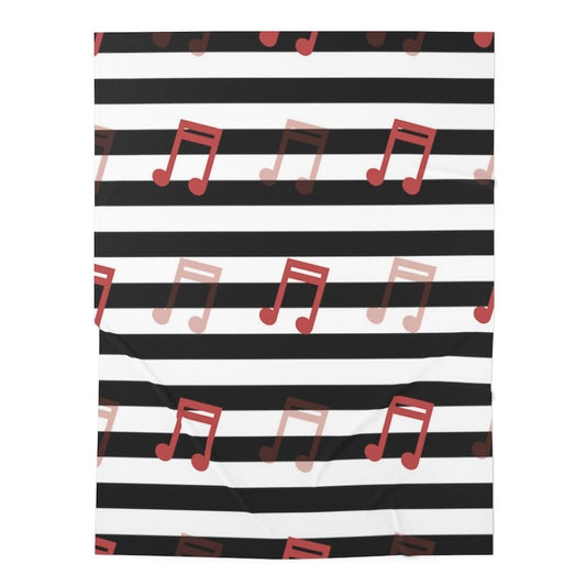 Music Note Baby Swaddle Blanket - Music Gifts Depot