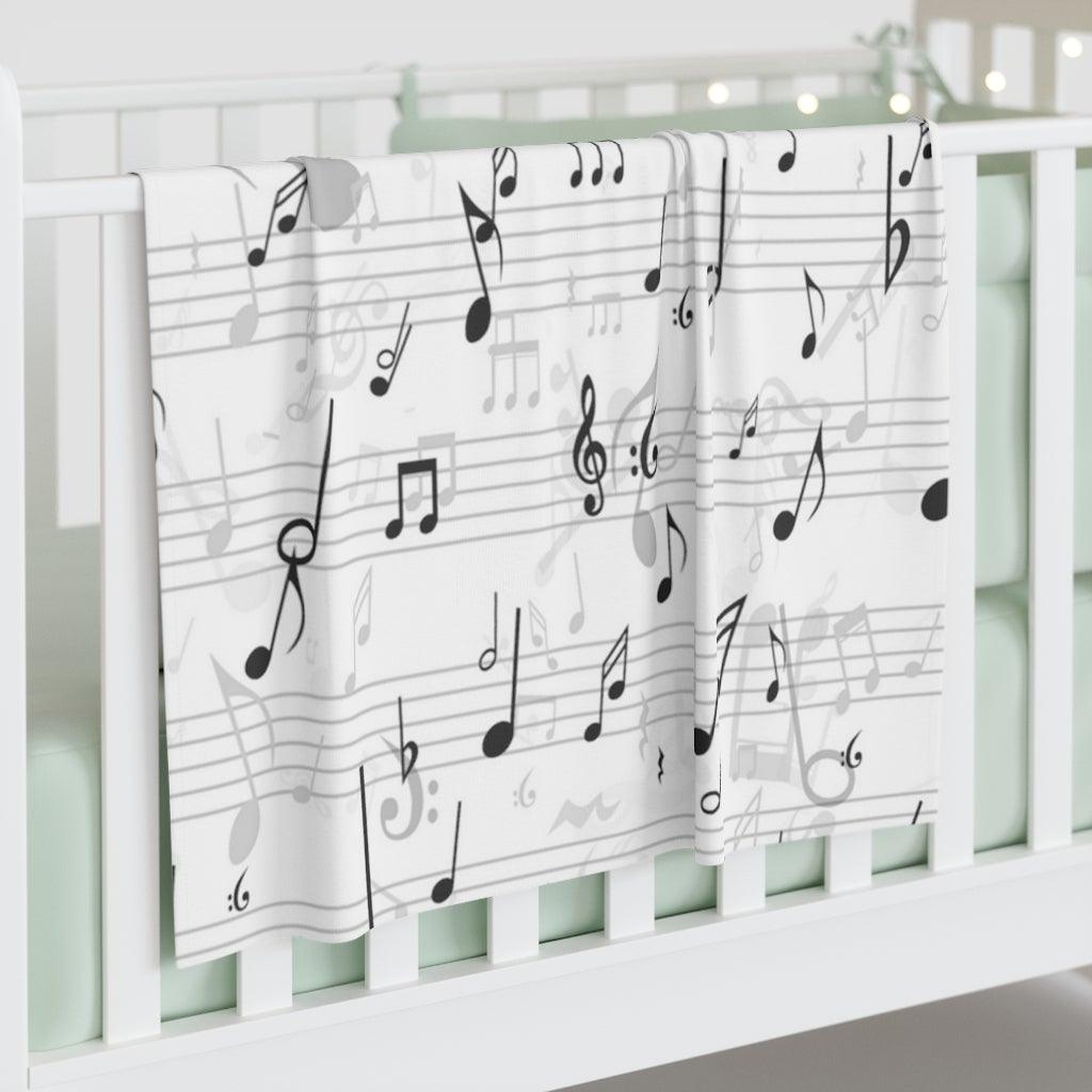 Music Note Baby Swaddle Blanket - Music Gifts Depot