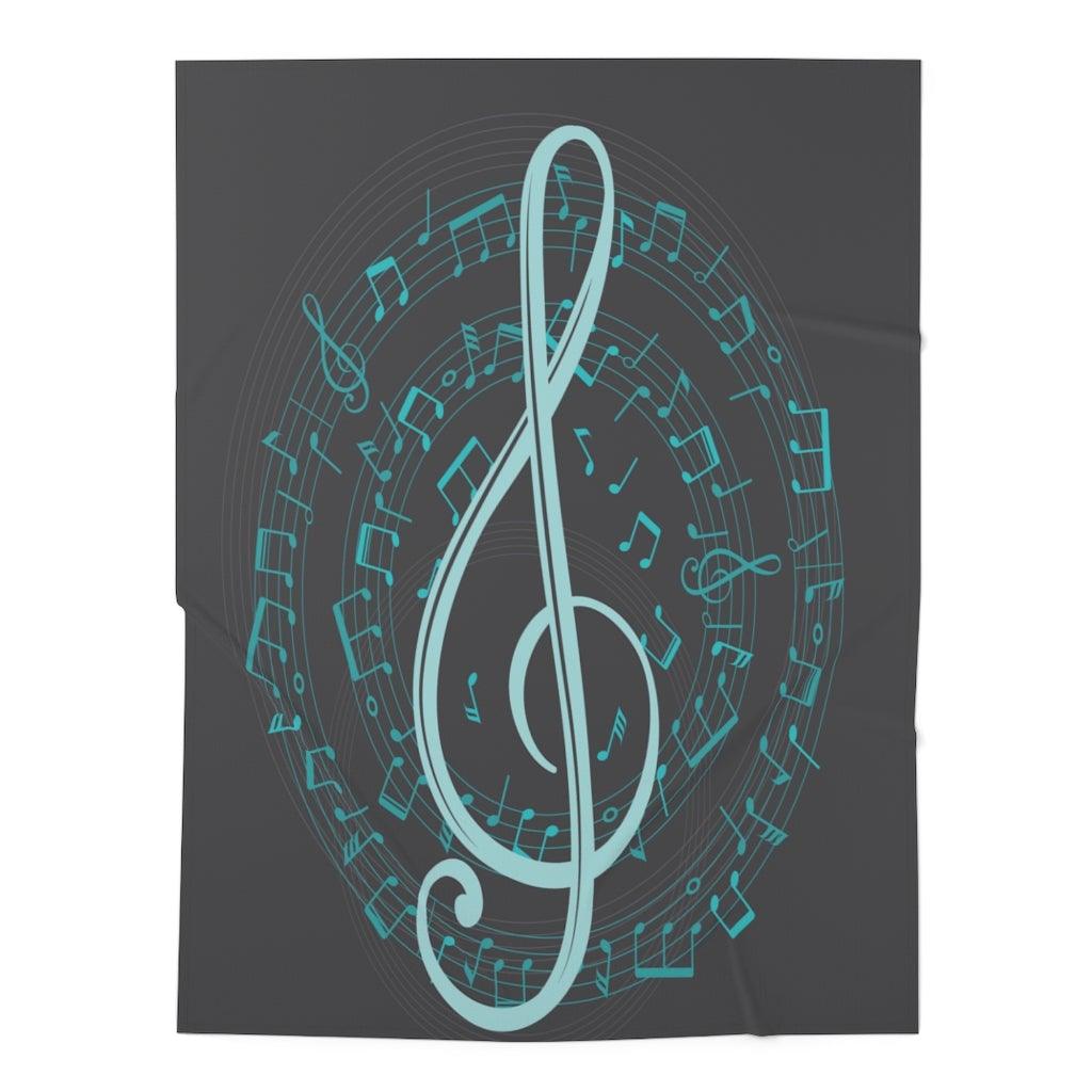 Music Note Baby Swaddle Blanket - Music Gifts Depot