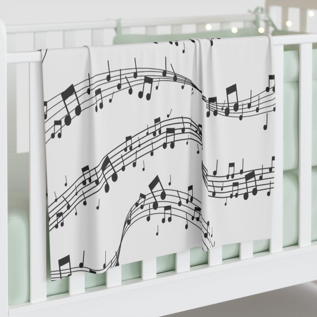 Music Note Baby Swaddle Blanket - Music Gifts Depot